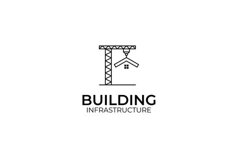 Creative crane with building logo design vector template illustration ...