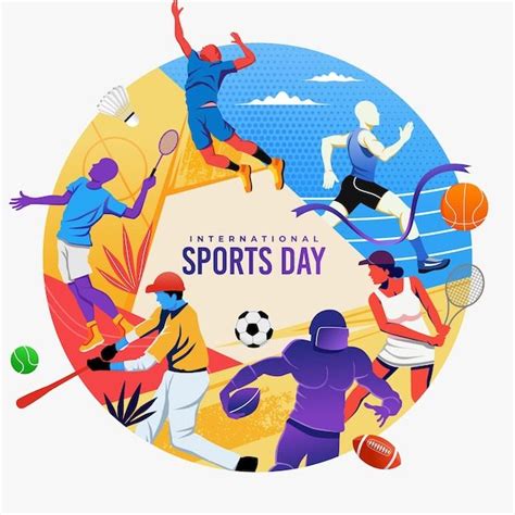 Sports Day Vector Illustration Conception Graphique D'événements Sportifs Pour La Conception D ...