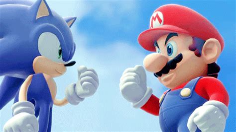 mario and sonic at the olympic games on Tumblr