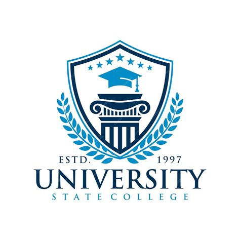 Premium Vector | Education badge logo design University high school ...