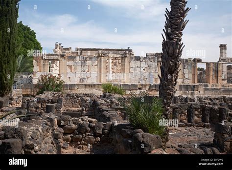 Ruins of Jewish Synagogue in Capernaum, Israel Stock Photo - Alamy