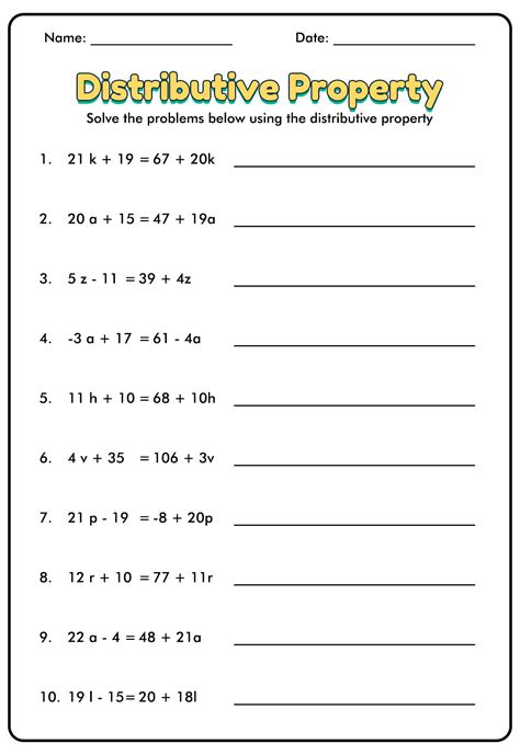 Distributive Property Worksheets 3Rd Grade - Printable Word Searches