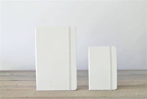 White Blank Moleskine Notebooks, for the classic artist - by Blue Sky Papers