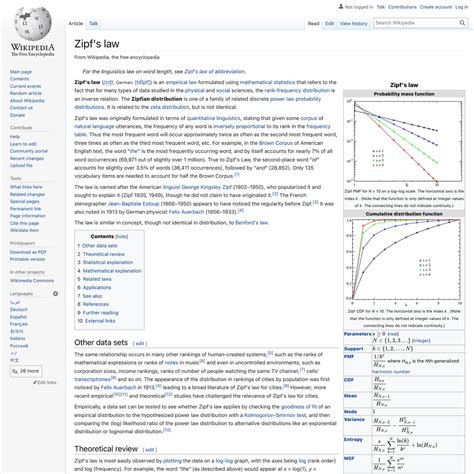 Zipf’s law - Wikipedia — Are.na