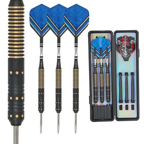 20g/21g/23g/24g/25g/26g 3Pcs/Set Professional DARTS SET, Shaft Flights Steel Tip Case+3 Extra ...