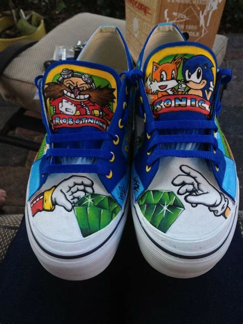 Check out these hand painted Sonic the Hedgehog shoes » SEGAbits - #1 Source for SEGA News