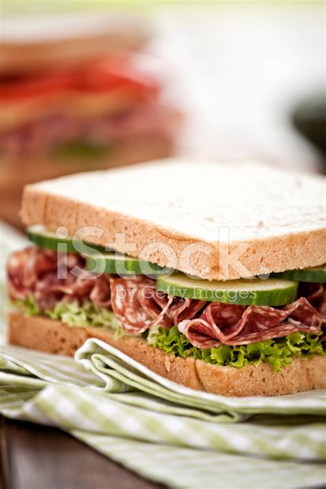 Salami Sandwich Stock Photo | Royalty-Free | FreeImages