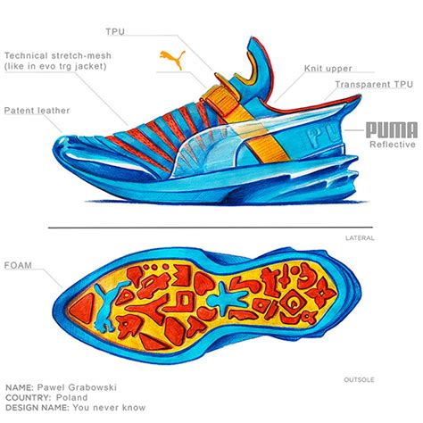 PUMA running shoe design on Behance