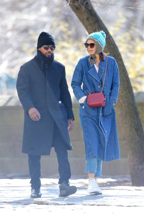 Katie Holmes and Jamie Foxx Wear Matching Sunglasses in Central Park ...