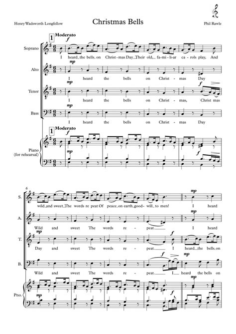 Christmas Bells - Unaccompanied choir by Phil Rawle Sheet Music for SATB Choir at Sheet Music Direct