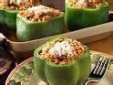 Betty Crocker's Stuffed Green Peppers Recipe | SparkRecipes