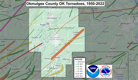 Okmulgee County, OK Tornadoes (1875-Present)