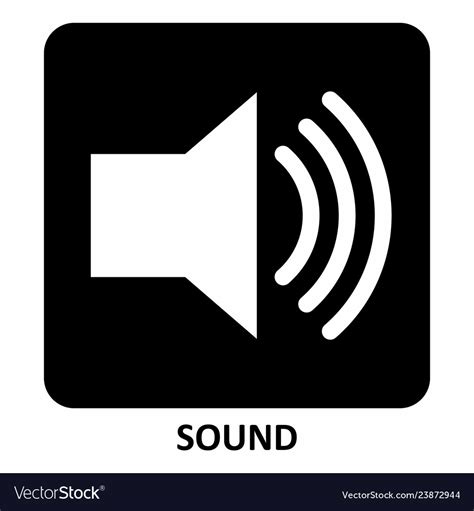 Sound symbol Royalty Free Vector Image - VectorStock