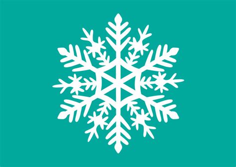 White Snowflake Vector Illustration