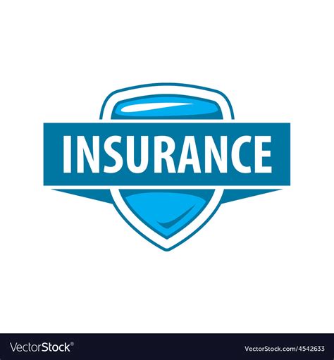 Logo template for an insurance company Royalty Free Vector