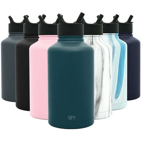 Simple Modern 64 oz Summit Water Bottle with Straw Lid - Hydro Vacuum Insulated Flask Double ...