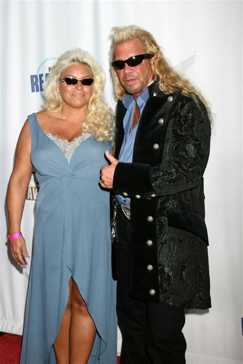 Duane Dog the Bounty Hunter Chapman wife Beth arriving at The Realiity Awards at the Avalon ...