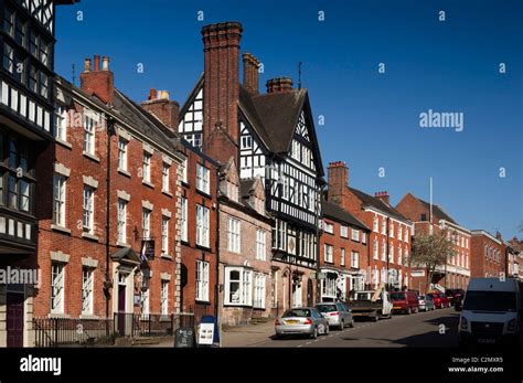 UK, England, Staffordshire, Leek, town centre, St Edward Street Stock Photo, Royalty Free Image ...