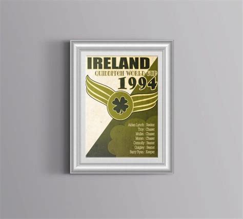 Digital Team Ireland Print, 1994 Quidditch World Cup Poster | Quidditch ...