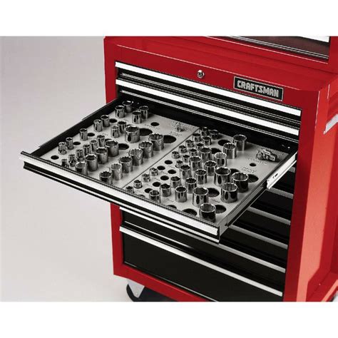 Craftsman Wrench Socket Organizer Set 6-Tray Divider Holds 195 Storage ...