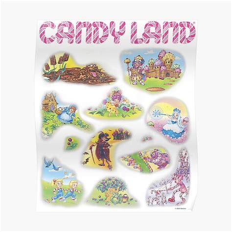 "Candy Land Locations" Poster for Sale by sharptin6494 | Redbubble