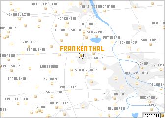 Frankenthal (Germany) map - nona.net