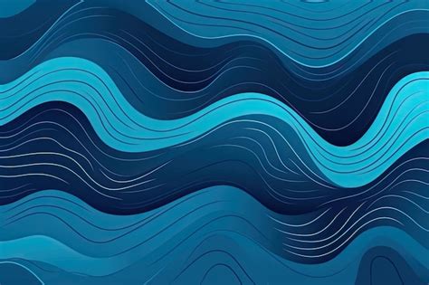 Free Photo | Blue waves pattern Summer lake wave lines beach waves water flow curve abstract ...