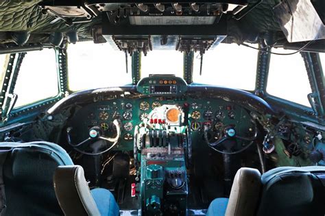 Lockheed Constellation Cockpit and Instrument panel.