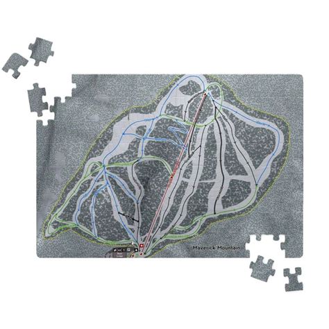 Maverick Montana Ski Trail Map Puzzle | Map puzzle, Ski trails, Trail maps