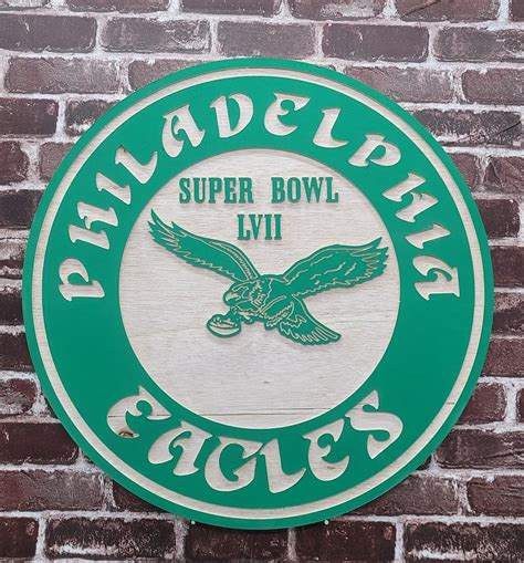 Philadelphia Eagles Old School Logo Sign | 2Ks Woodworking