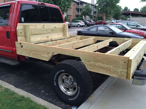 New Wooden Bed | The Diesel Stop | Wooden truck bedding, Wood truck ...