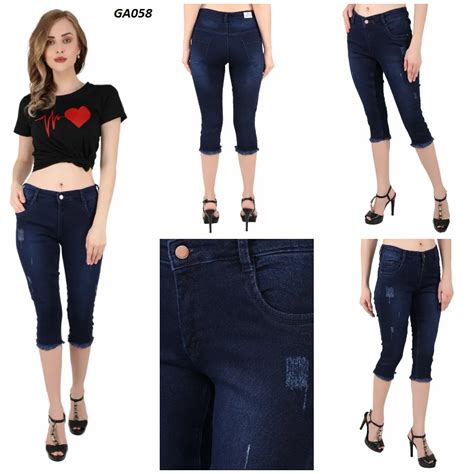 Capri Jeans - 3/4 ladies Jeans Latest Price, Manufacturers & Suppliers