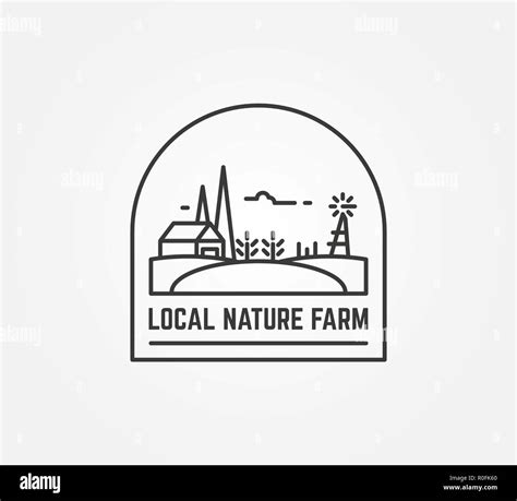 Nature farm logo Stock Vector Image & Art - Alamy