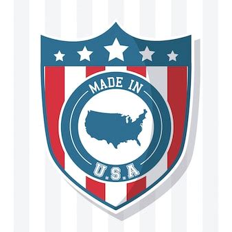 Premium Vector | Made in usa flag