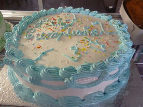 Pale Blue Birthday Cake Free Stock Photo - Public Domain Pictures
