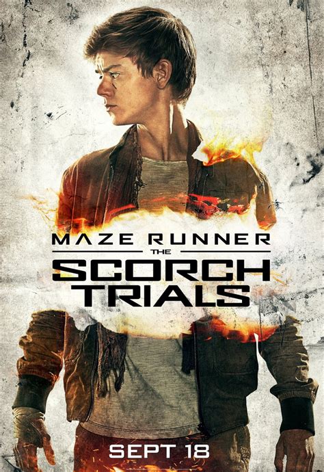 6 New MAZE RUNNER: THE SCORCH TRIALS Character Posters | The ...