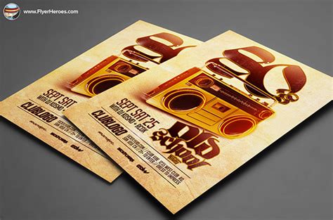 Old School Flyer Template on Behance