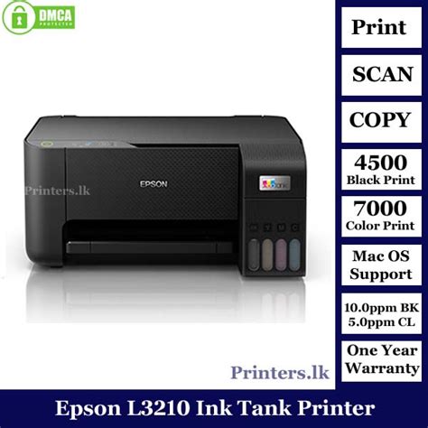 Epson L3210 Ink Tank Printer- [Print | Scan | Copy | One Year Warranty ] Printers.lk Pvt Ltd