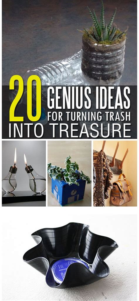 20 Genius Ideas For Turning Trash Into Treasure | Trash to treasure ideas, Trash to treasure ...