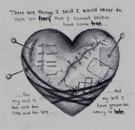 Broken heart, drawing by me by DarkAngelsTears on DeviantArt