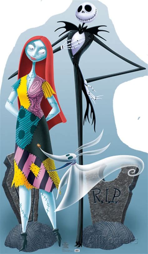 'Jack Skellington And Sally' Cardboard Cutouts | AllPosters.com | Sally nightmare before ...