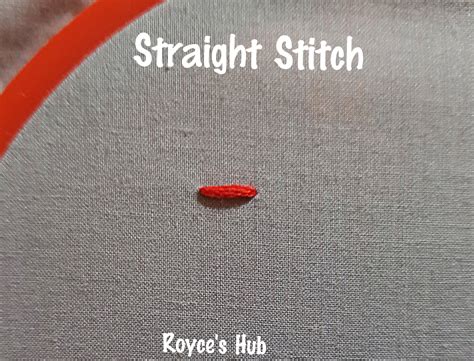 Royce's Hub: Basic Embroidery Stitches : Straight Stitch and Variations