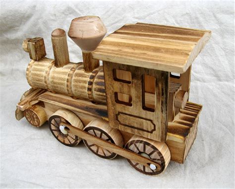 Wooden Toy Train Locomotive wooden model steam train Hand | Etsy