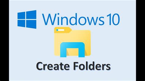 Windows 10 - Create a Folder - How to Make New File Folders on Your Laptop Computer Files ...