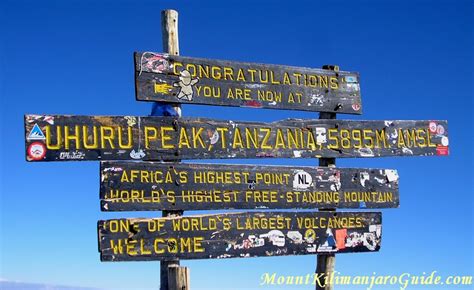 Reaching the summit of Mount Kilimanjaro