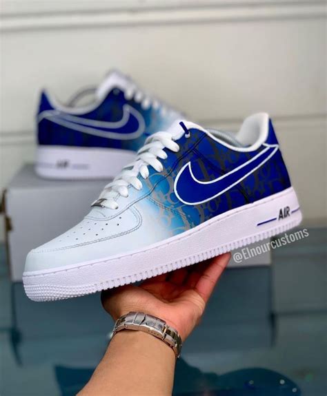 Blueberry Dior Air Force 1 Custom Check more at https://danielcustoms ...