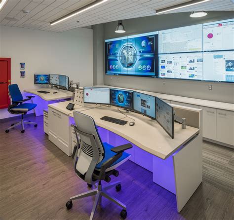 Showpiece Video Wall Integration and Command Center Furniture / Gallery in 2020 | Security room ...