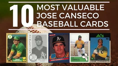 10 Most Valuable Jose Canseco Baseball Cards - Old Sports Cards