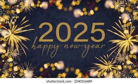 FELIZ AÑO NUEVO 2025 - Tarjeta Foto de stock 2240316489 | Shutterstock