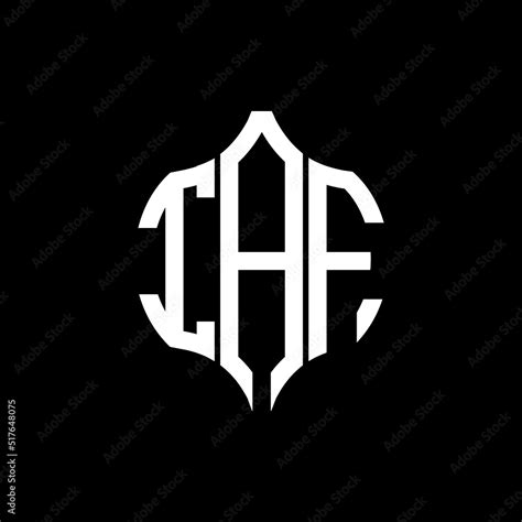 IAF letter logo. IAF best black background vector image. IAF Monogram ...